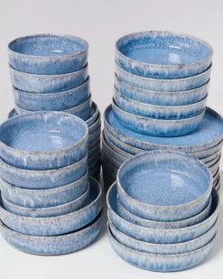 Cordoama Blau Gesprenkelt - 40 Teiliges Set