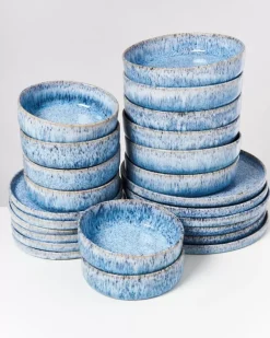 Cordoama Blau Gesprenkelt - 24 Teiliges Set