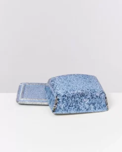 Cordoama Butterdose Blau Gesprenkelt