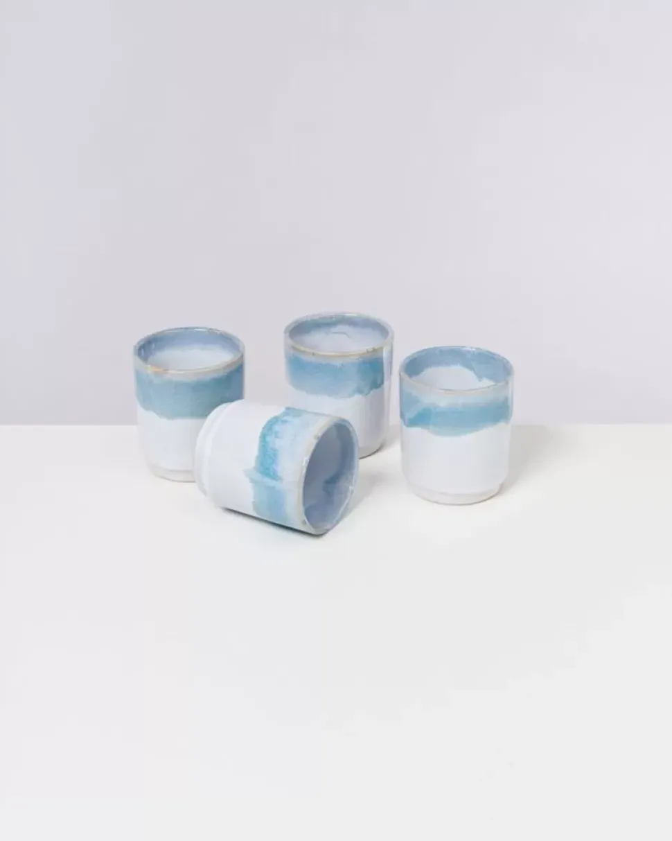 Cordoama 4Er Set Becher Gros Aqua
