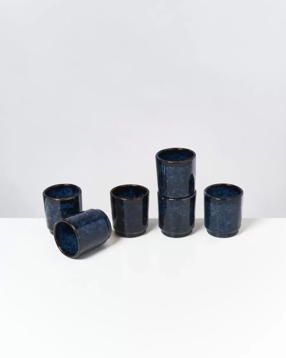 Cordoama 6Er Set Becher Klein Dunkelblau