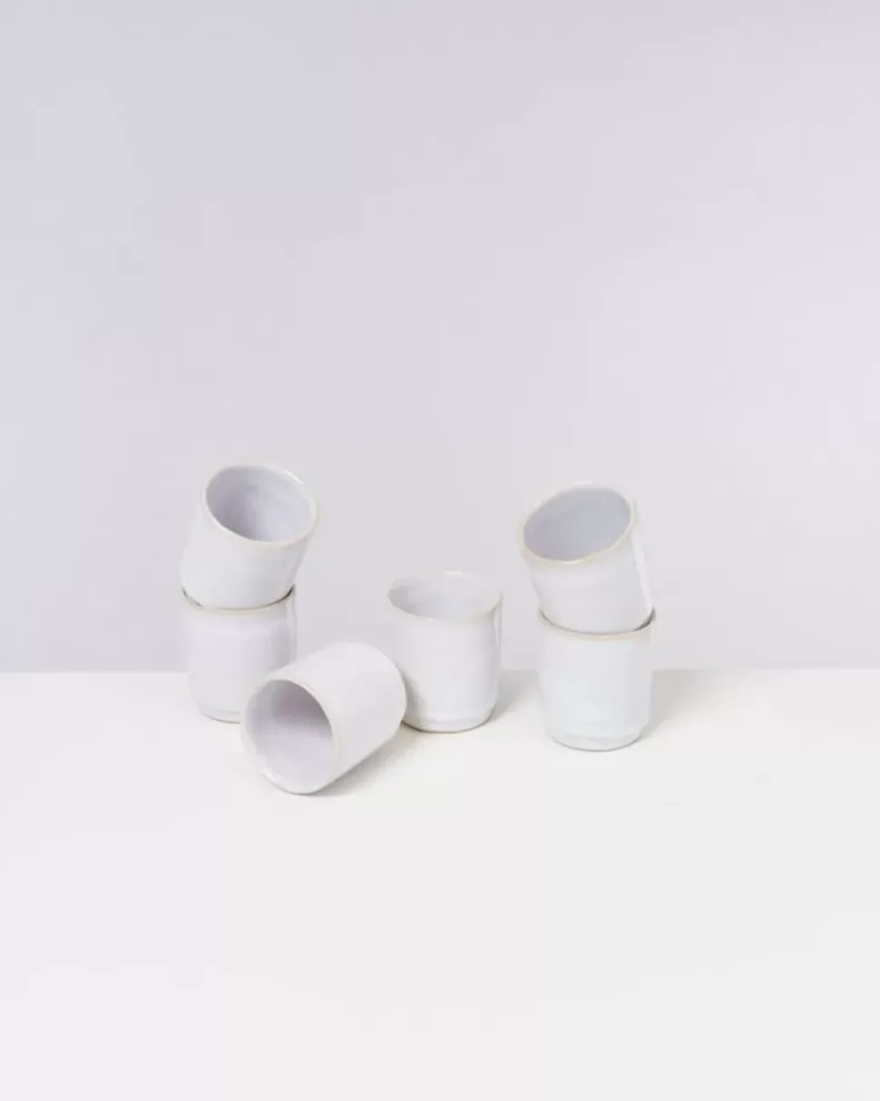Cordoama 6Er Set Becher Klein Weis