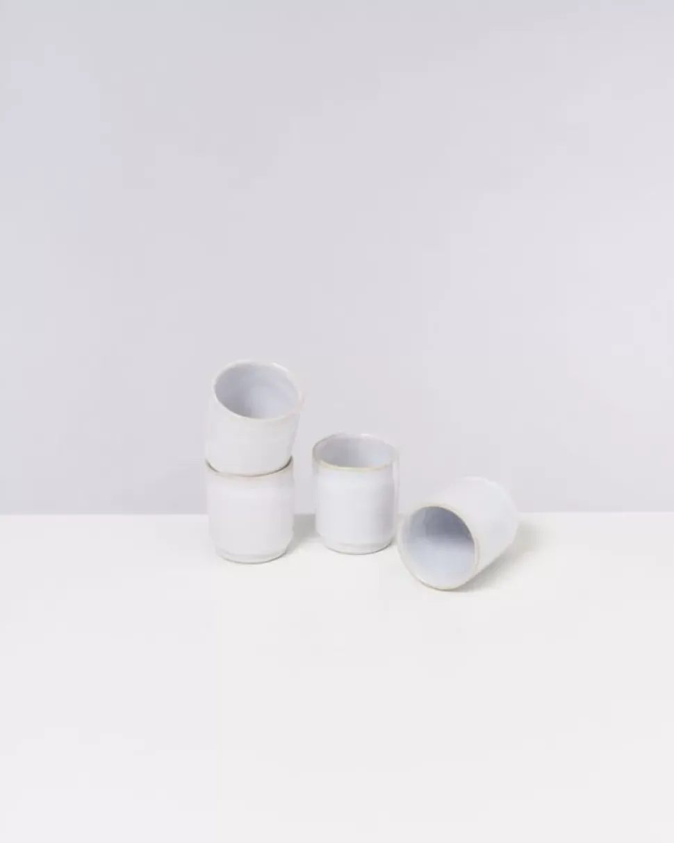 Cordoama 4Er Set Becher Klein Weis