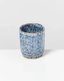 Cordoama 4Er Set Becher Klein Blau Gesprenkelt
