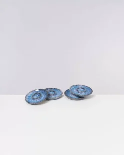 Cordoama 4Er Set Eierbecher Blau Gesprenkelt