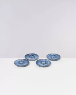 Cordoama 4Er Set Eierbecher Blau Gesprenkelt