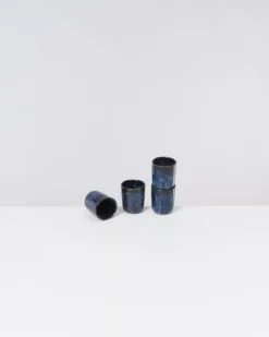Cordoama 4Er Set Espressobecher Dunkelblau