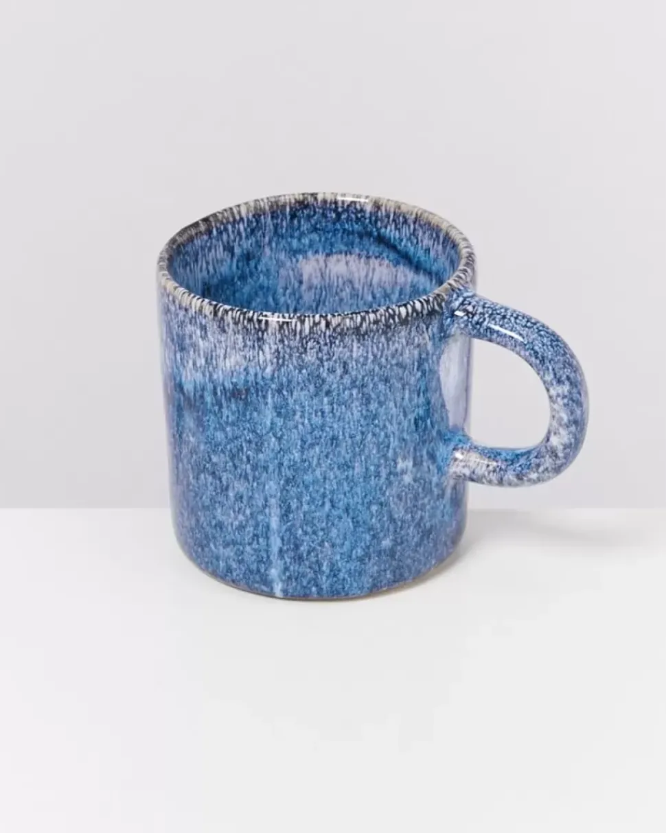 Cordoama 4Er Set Tasse Gros Blau Gesprenkelt