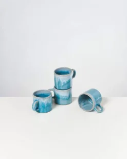 Cordoama 4Er Set Tasse Klein Aqua