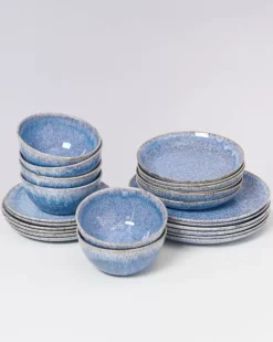 Cordoama Klassik Blau Gesprenkelt - 24 Teiliges Set