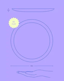 Cordoama Klassik Teller Gros Dunkelblau