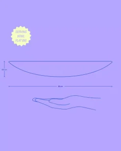 Cordoama Servierschale Gros Flach Aqua