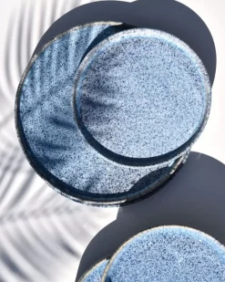 Cordoama Teller Gros Blau Gesprenkelt