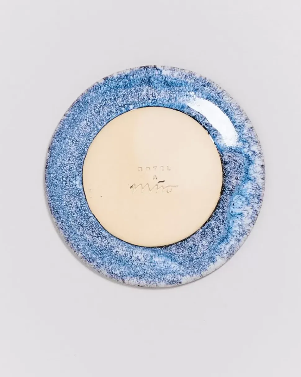 Cordoama Untertasse Blau Gesprenkelt