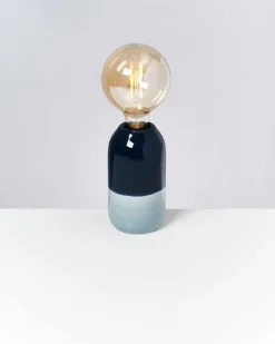 Farol Lampe Navy Hellblau