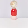 Farol Lampe Rot Rose