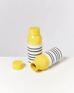 Garrafa Gelb Schwarz Gestreift