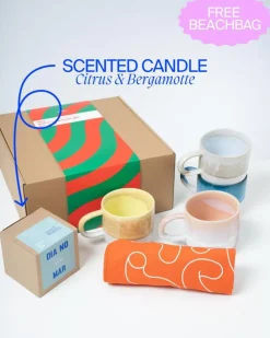 Geschenkbox - 4 X Coimbra Teetasse & 1 X Duftkerze