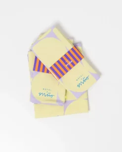 Geschirrtuch Lila Gelb