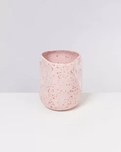 Joao Vase L Rosa Rot Gesprenkelt