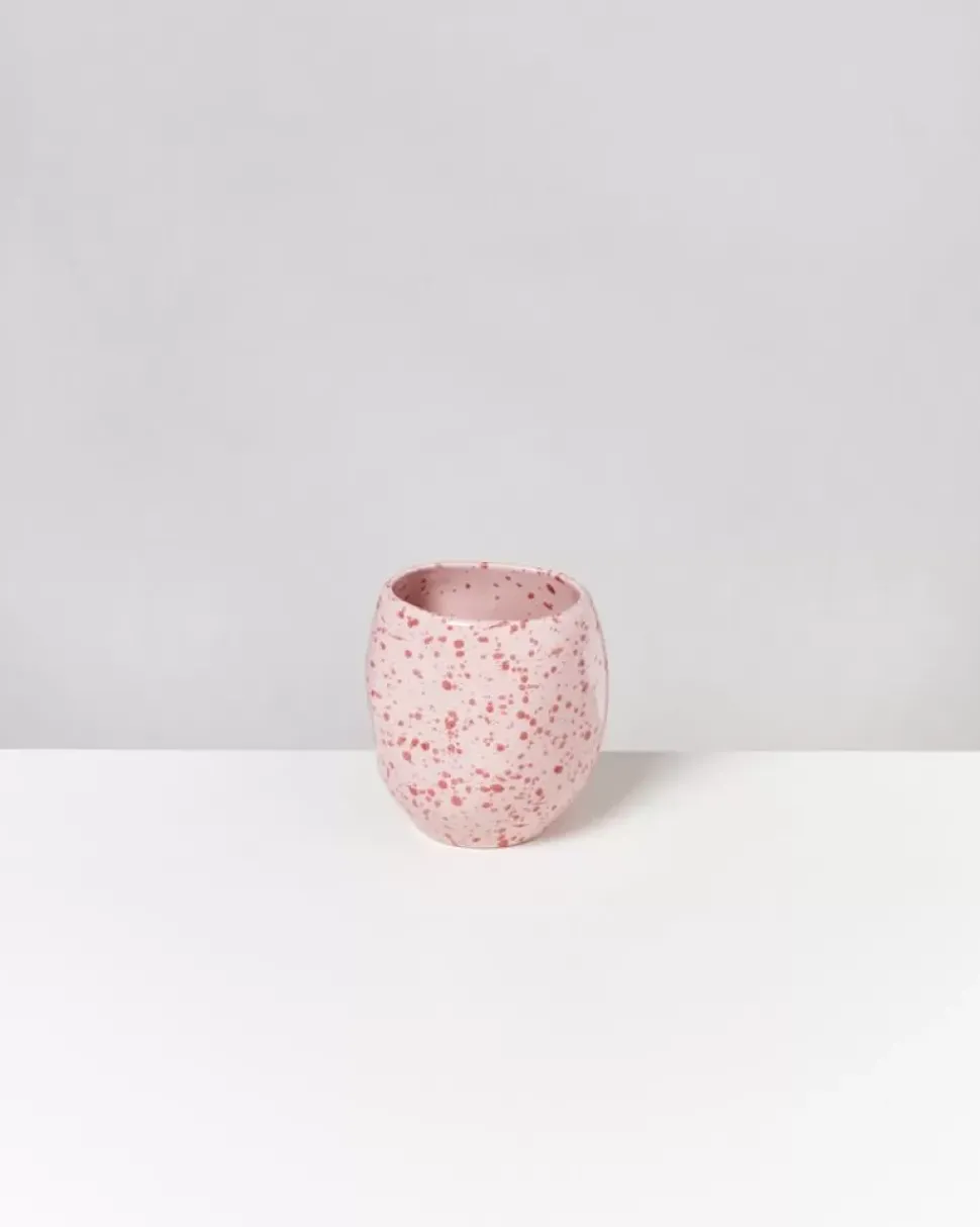 Joao Vase M Rosa Rot Gesprenkelt