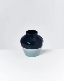 Madalin Vase Navy Hellblau