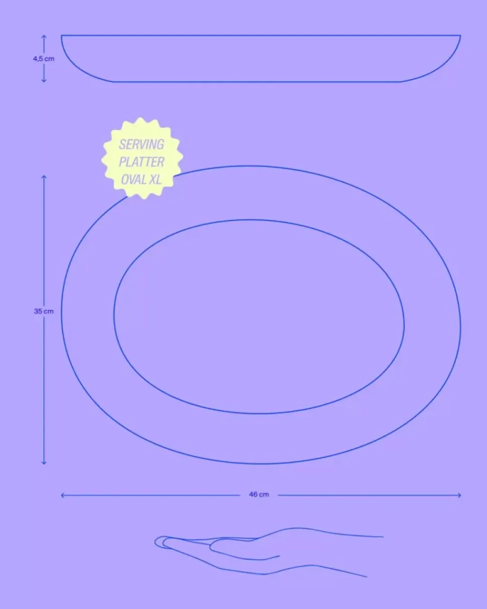 Madeira Servierplatte Oval Xl