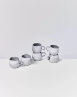 Mae 6Er Set Espressotasse Grau