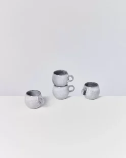 Mae 4Er Set Espressotasse Grau