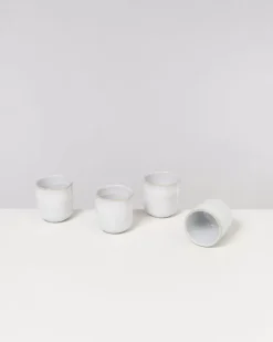 Melides 4Er Set Becher Klein White