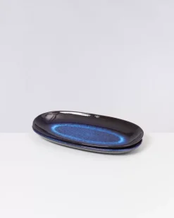 Melides Servierplatte L Deepseablue