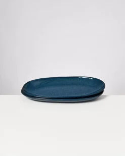 Melides Servierplatte L Navygreen