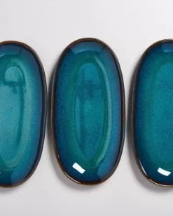 Melides Servierplatte L Oceanblue