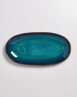Melides Servierplatte L Oceanblue