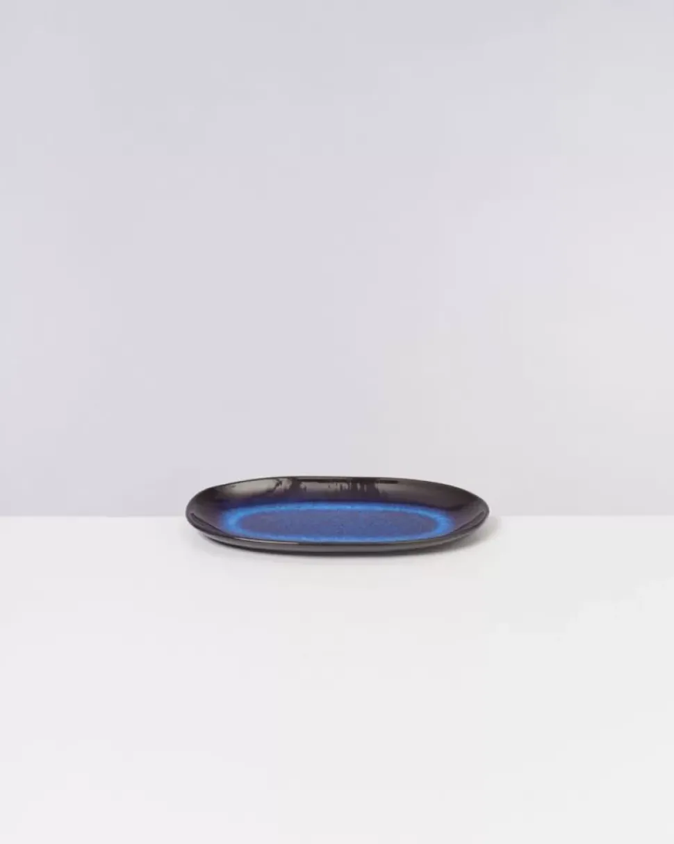 Melides Servierplatte M Deepseablue