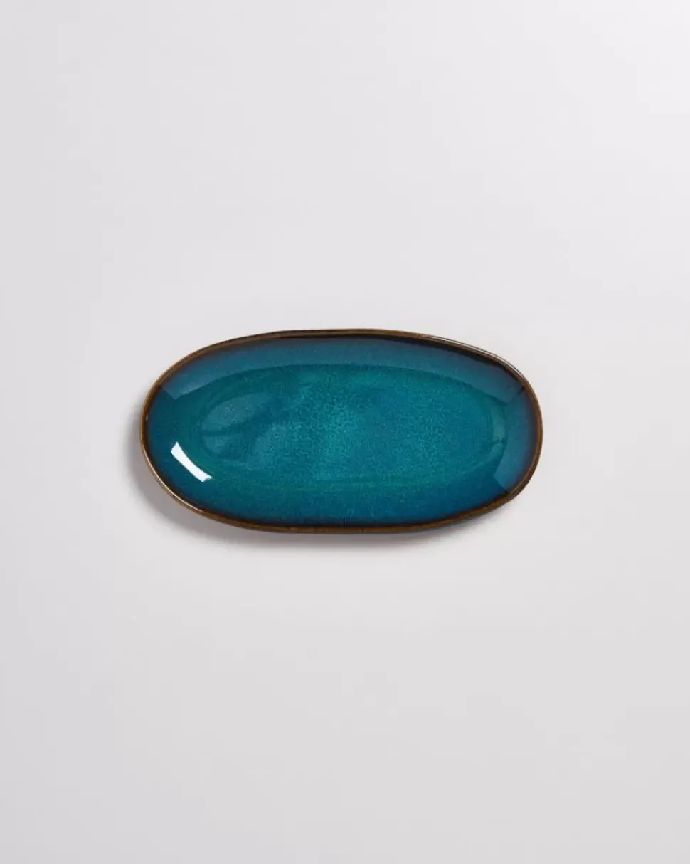 Melides Servierplatte M Oceanblue