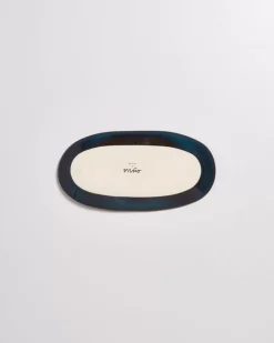 Melides Servierplatte M Oceanblue