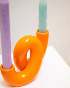 Motel A Miio X Ju Schnee Mala Kerzenstander Orange