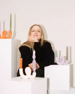 Motel A Miio X Ju Schnee Mala Kerzenstander Lila