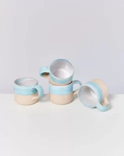Nodoa 4Er Set Tasse Blue Dipped