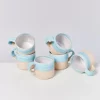 Nodoa 6Er Set Tasse Blue Dipped