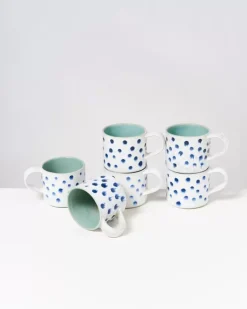 Nodoa 6Er Set Tasse Mint Mit Punkten