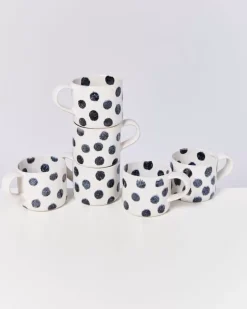 Nodoa 6Er Set Tasse Schwarze Punkte