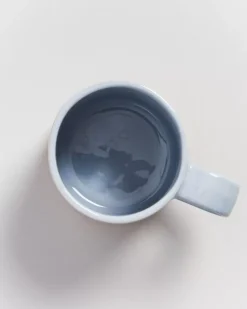 Nodoa Tasse Grau Weis Gestreift