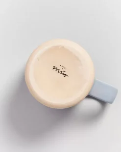 Nodoa Tasse Grau Weis Gestreift