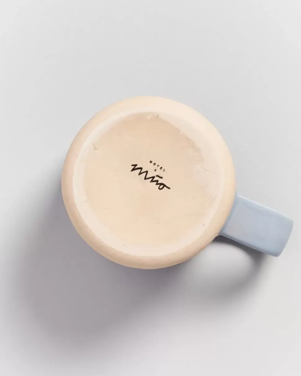 Nodoa Tasse Grau Weis Gestreift