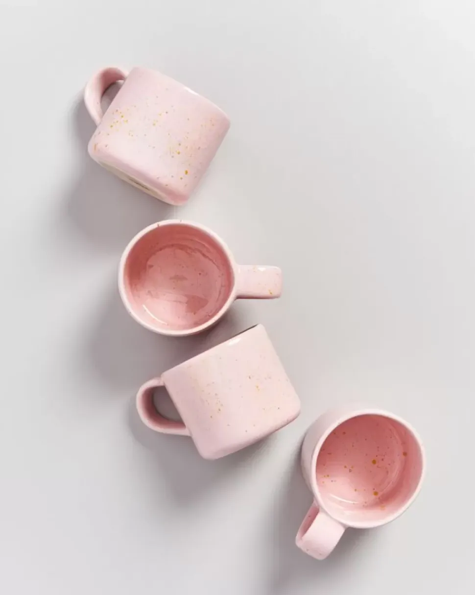 Nodoa Tasse Rosa Gesprenkelt
