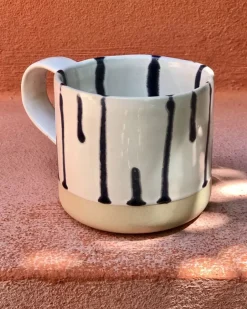 Nodoa Tasse Weis Blau