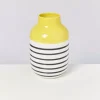 Nuno Vase L Gelb Schwarz Gestreift