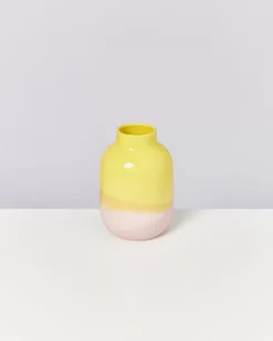 Nuno Vase M Gelb Rose